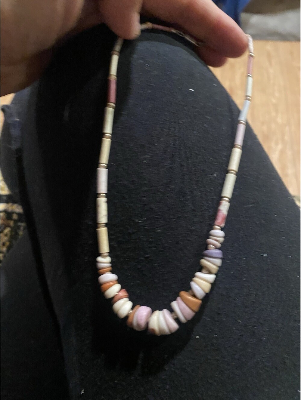 quahog clam shell And Spiny Oyster shell Necklace